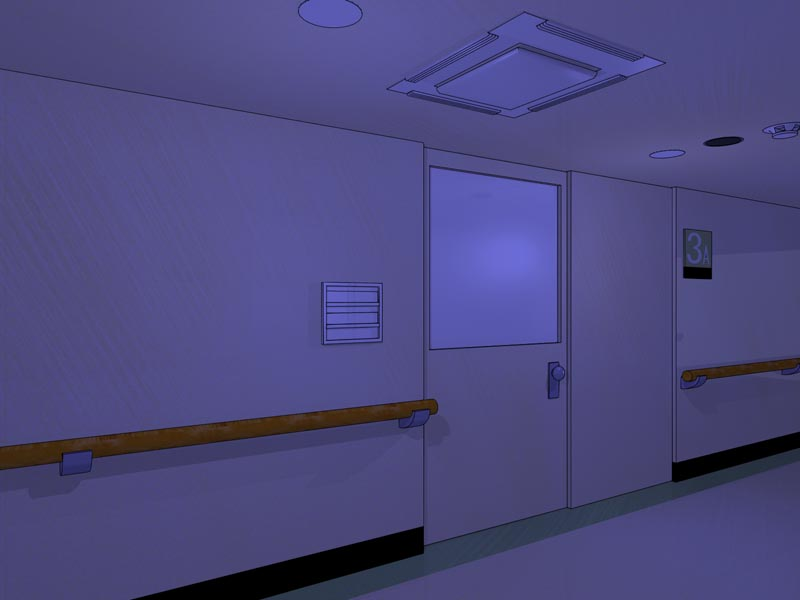 Guttari洋画背景病院内部 8 一枚絵 素材 データ Rmake